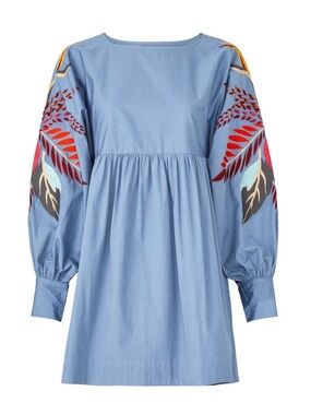 Free People Dress Mini Embroidered